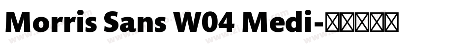 Morris Sans W04 Medi字体转换